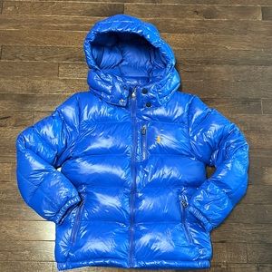 Polo By Ralph Lauren - Water-Repellent Down Jacket, Kids M (10-12), Blue.